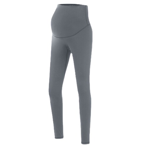  High-Elastic Maternity Pants for Women: European & American-Style High-Waisted Hip-Lifting Yoga Pants, Thin Fitness Leggings for Outwear and Base Layers