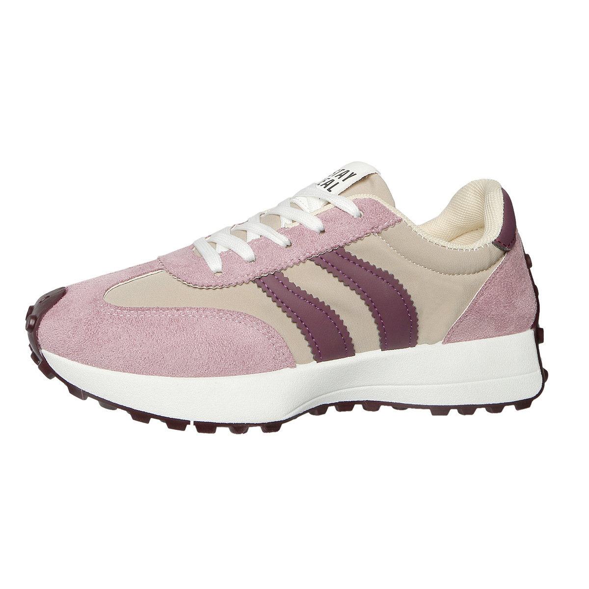 Zapatos de mujer de tamaño grande transfronterizo de cintura pequeña zapatos de papá mujeres primavera y verano nuevos zapatos casuales rojos de suela gruesa zapatos deportivos Gump