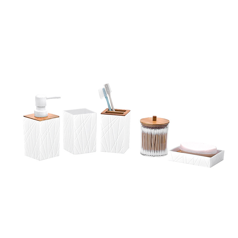 Kit de baño de estilo europeo taza de cepillo de dientes taza de enjuague de baño combinación de enjuague de baño conjunto de artículos de baño de cuatro, cinco y seis piezas