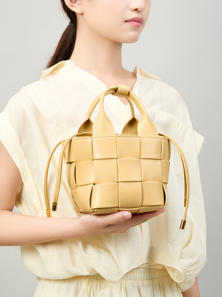 Quality leather basket