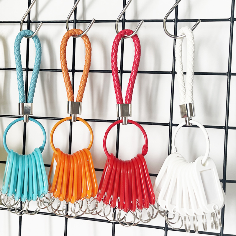 Key Holder Organizer with Tags for Real Estate Agents, Keychain Pendant, Categorized Key Rings, Key Tags, Portable for Rental Properties