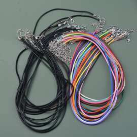 蜡绳项链绳成品吊坠绳饰品配件diy饰品材料龙虾扣韩国蜡线批发