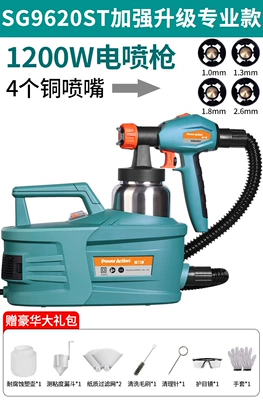 Latex Paint Spray Gun Spray | Sheet Metal Spray Repair - sg9620st-4-copper-nozzles