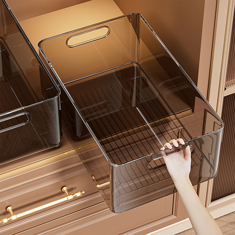 Storage Basket Cabinet Snack Toy Sundry Storage Box Acrylic Transparent Plastic Basket Rectangular Box Storage Basket Cabinet Snack Toy Sundry Storage Box Acrylic Transparent Plastic Basket Rectangular Box