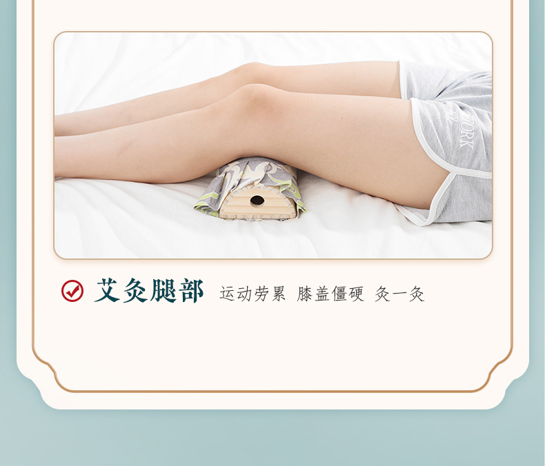 Solid Wood Moxibustion Pillow Wooden Neck and Back Warm Compress Device with Acupoint Chart for Home Use quality and texture