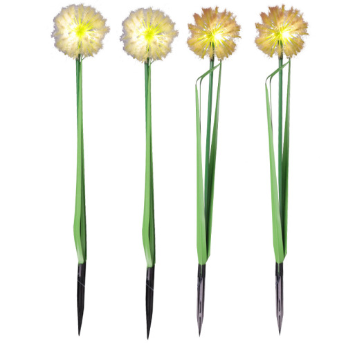 Dandelion Ground Insert Outdoor Waterproof Solar Simulation Flower Lamp Simple Courtyard Landscape Atmosphere Decor Lawn Lamp