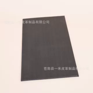 韩式西式PU菜单夹皮革菜单三角包角插页4页可插彩色内页