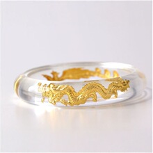 晶美金手镯龙凤梅花宫廷镶金礼品会销金店活动批发宫廷风2024新款