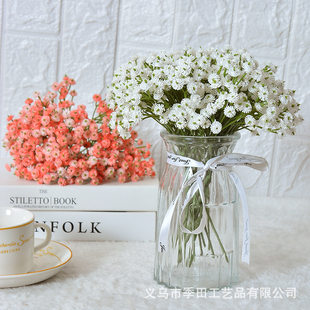 Simulation full of starry wedding decorative hand bouquets, soft glue full of sky star single -support plastic simulation flowers and fake flowers