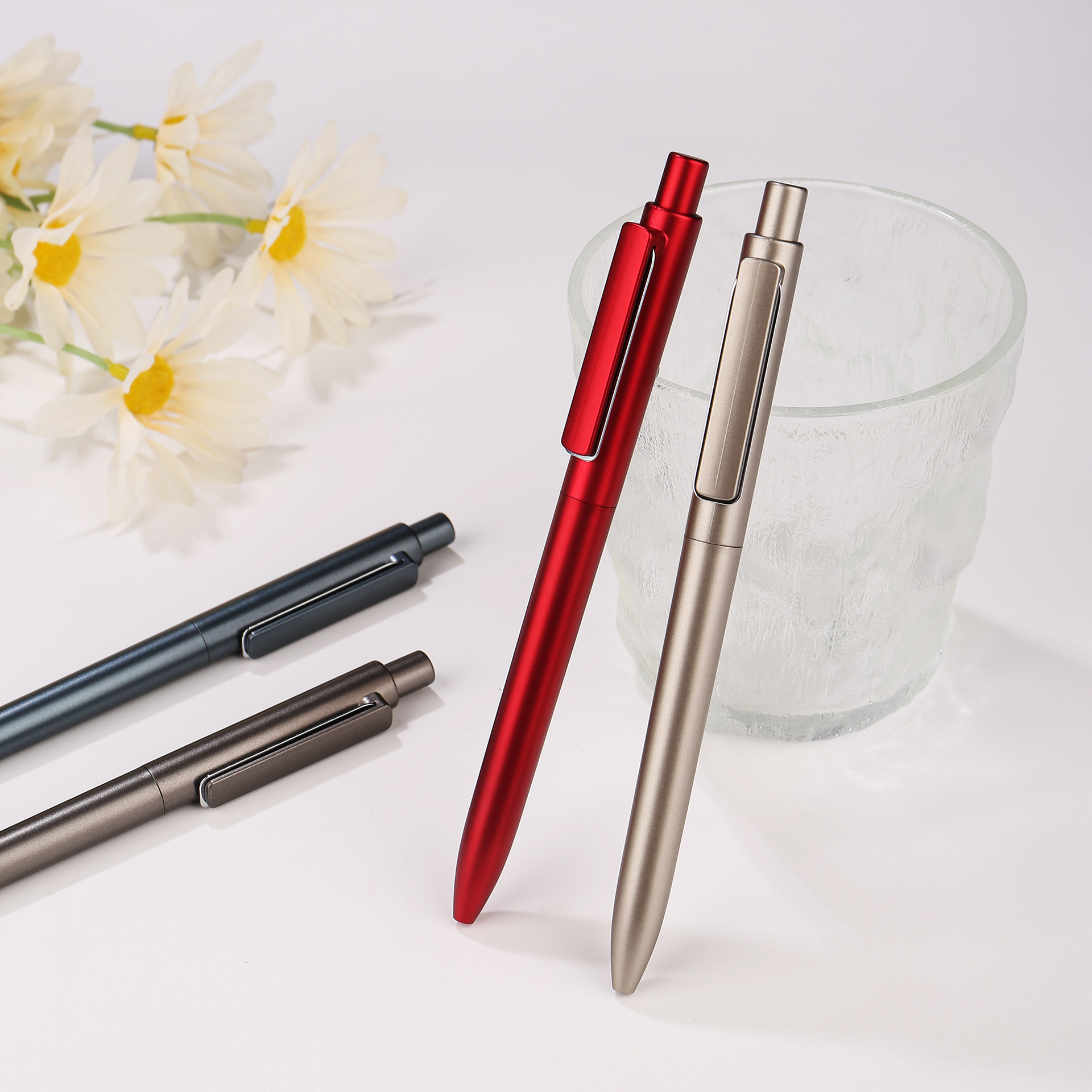 무거운 느낌의 젤펜, 연속 잉크 비즈니스 카본 블랙 서명 펜 회사 선물 광고 펜 로고 인쇄 가능