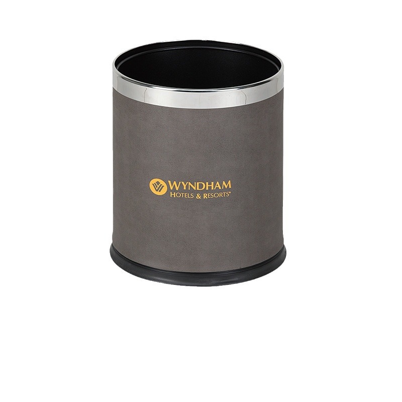 Hotel de cinco estrellas cuero conjunto de tarjetas de papel caja de té caja de toallas de hotel basura logotipo publicitario