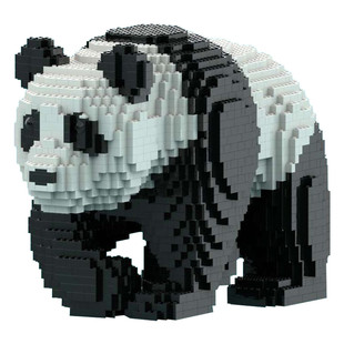Moc-146117 Panda Walking Figurine for Collection and Display 4102 Particle Count