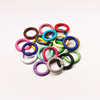 goods in stock 25mm Coil colour Paint Spring buckle Metal circle peas manual Key buckle diy parts