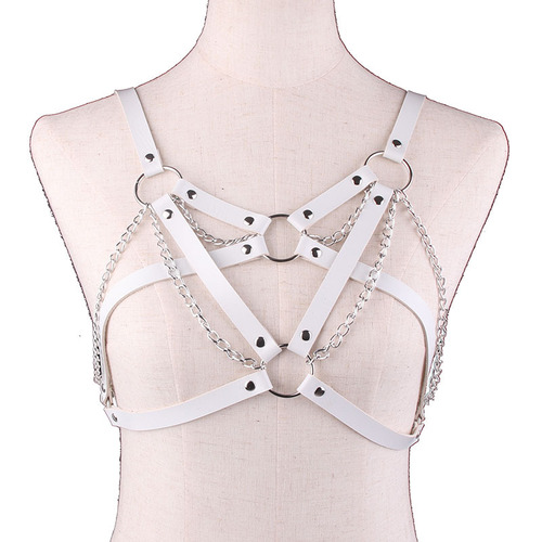 Manufacturer sells European and American sexy bondage belts, metal chains, PU sexy corsets, suspenders, belts, one-piece accessories