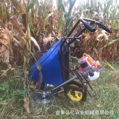 4ストローク稲麦収穫機トウモロコシコウリャン切断機高畝地毛竹切断機家庭用小型稲刈り機