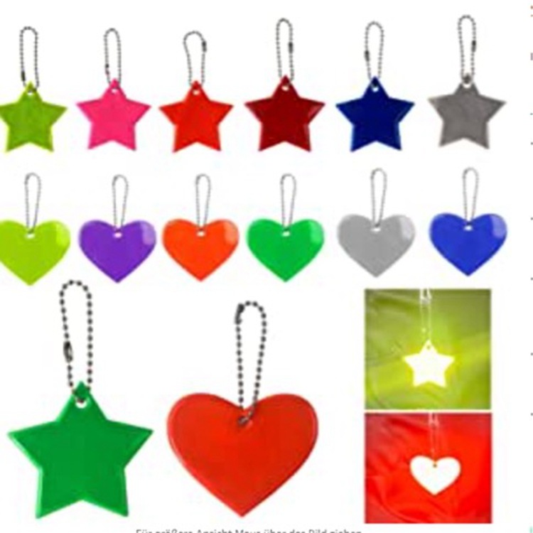 反光钥匙扣挂件 彩色反光挂件钥匙扣 反光吊牌厂家直供