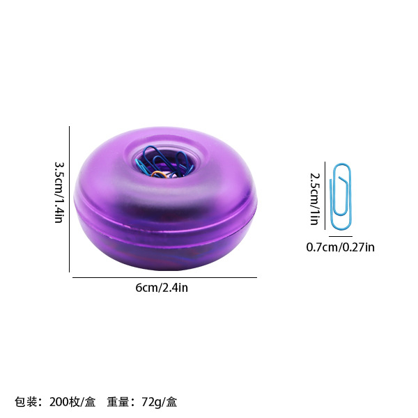 Cartel de almacenamiento de clip magnético de color macarón cuadrado creativo