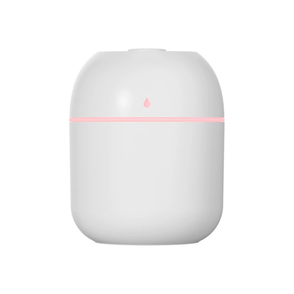 Drop-shaped, white