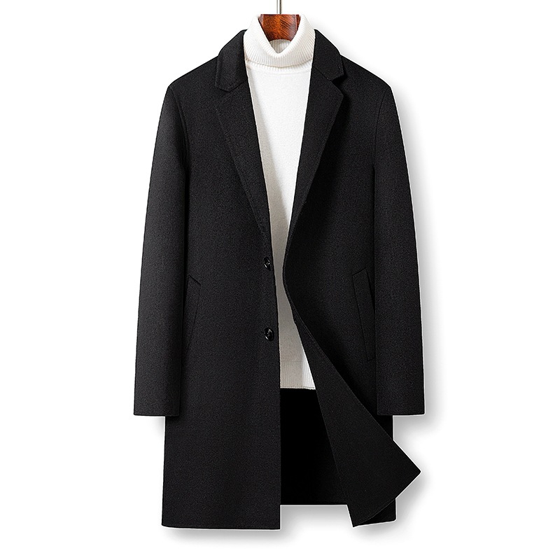 Demi-season double-sided woolen woolen coat