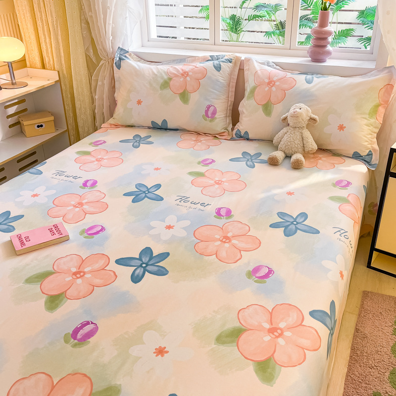 Nuevo estilo 2025 sábanas de algodón puro pieza individual 100 algodón 2025 nuevo conjunto de tres piezas para un dormitorio universal de cuatro estaciones