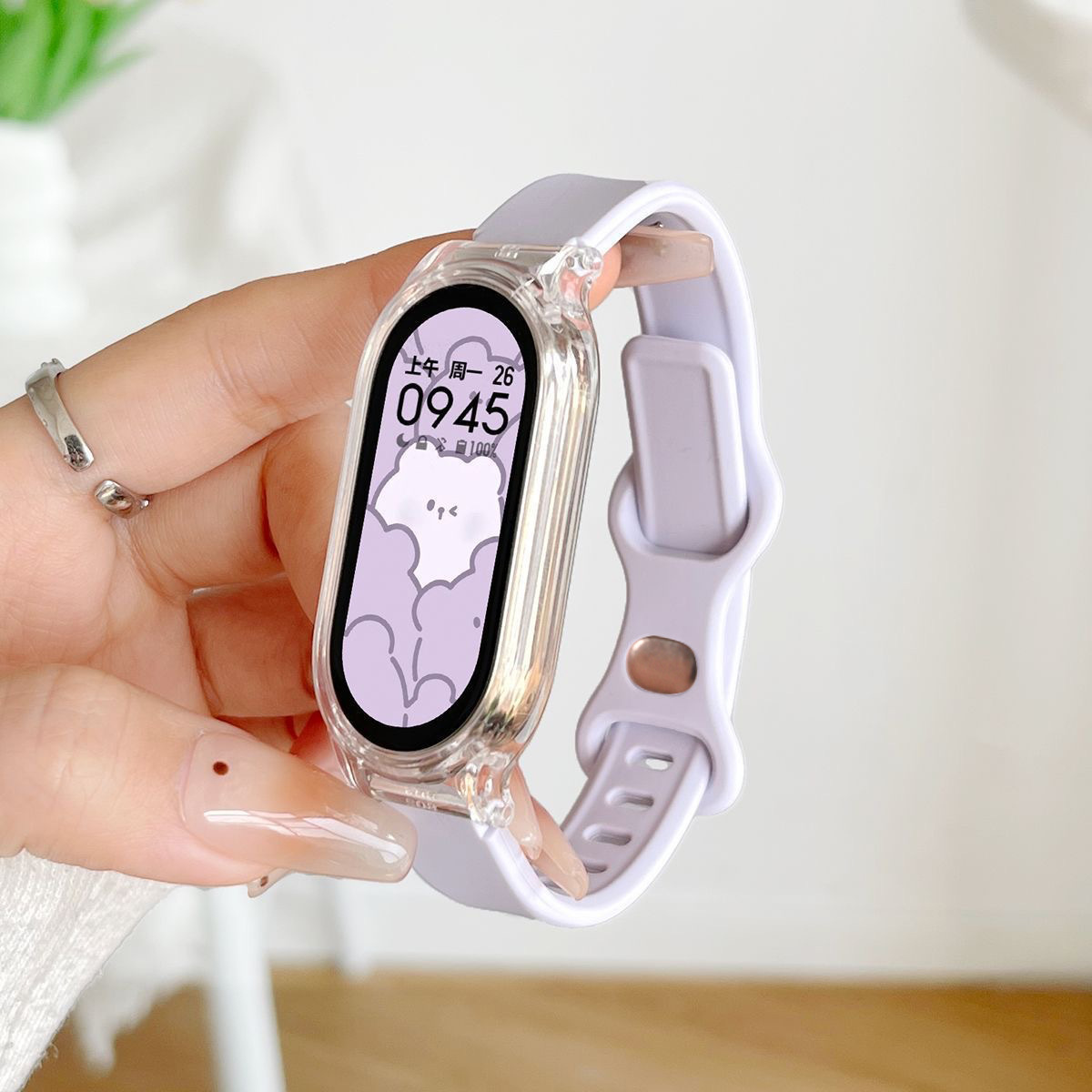 Small waist - flowing purple [diy wallpaper + exercise step counting + 5 sets of alarm clocks]