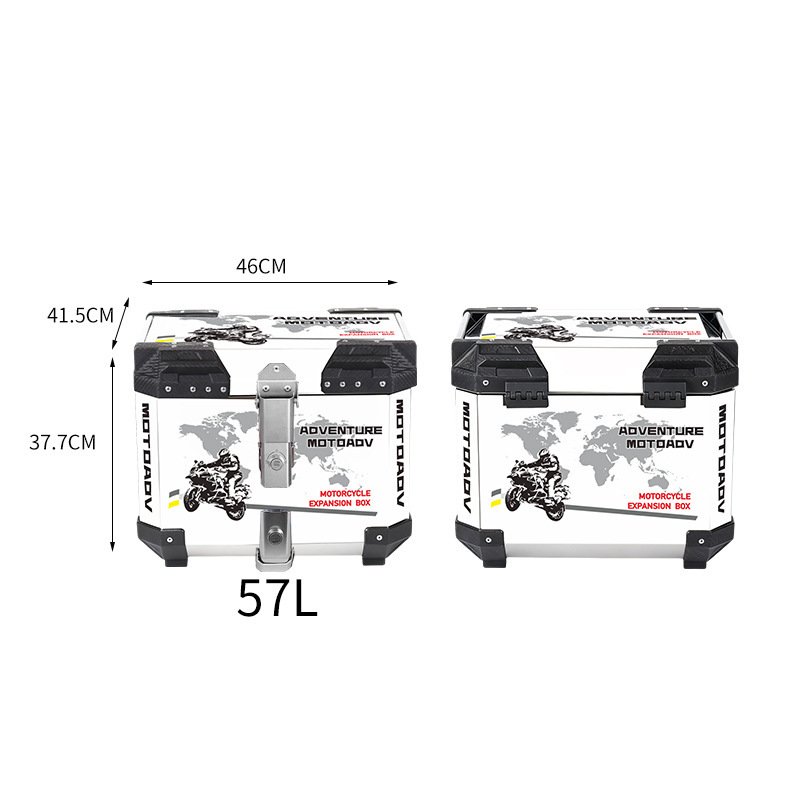 Xiaoniu – Electric car tail box scooter - 57l-quick-release-lock-decal-jianghu-white