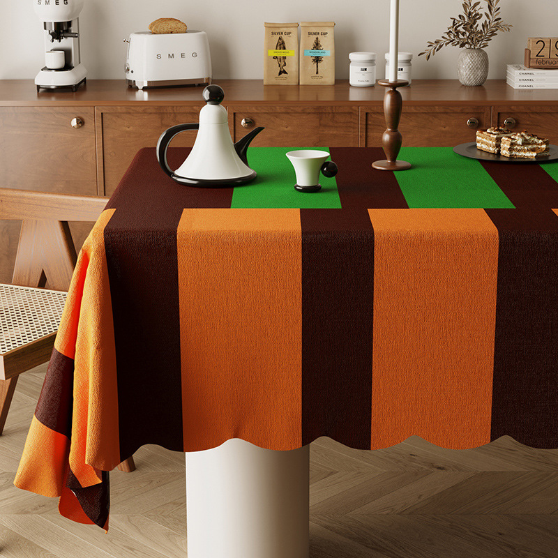 Nuevo tela de mesa de comedor de dopamina tela de viento crema de alta calidad sensación ligera de lujo sala de estar mesa de té cojín de protección de escritorio
