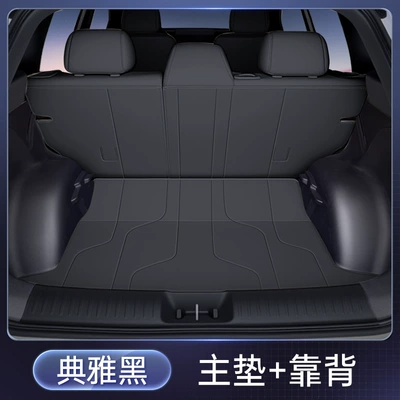 Mat, 2025 New Car Interior — Trunk Mat - elegant-black-single-cushion-back-cushion-platinum-3x