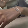 Silver universal design adjustable high quality bracelet, simple and elegant design