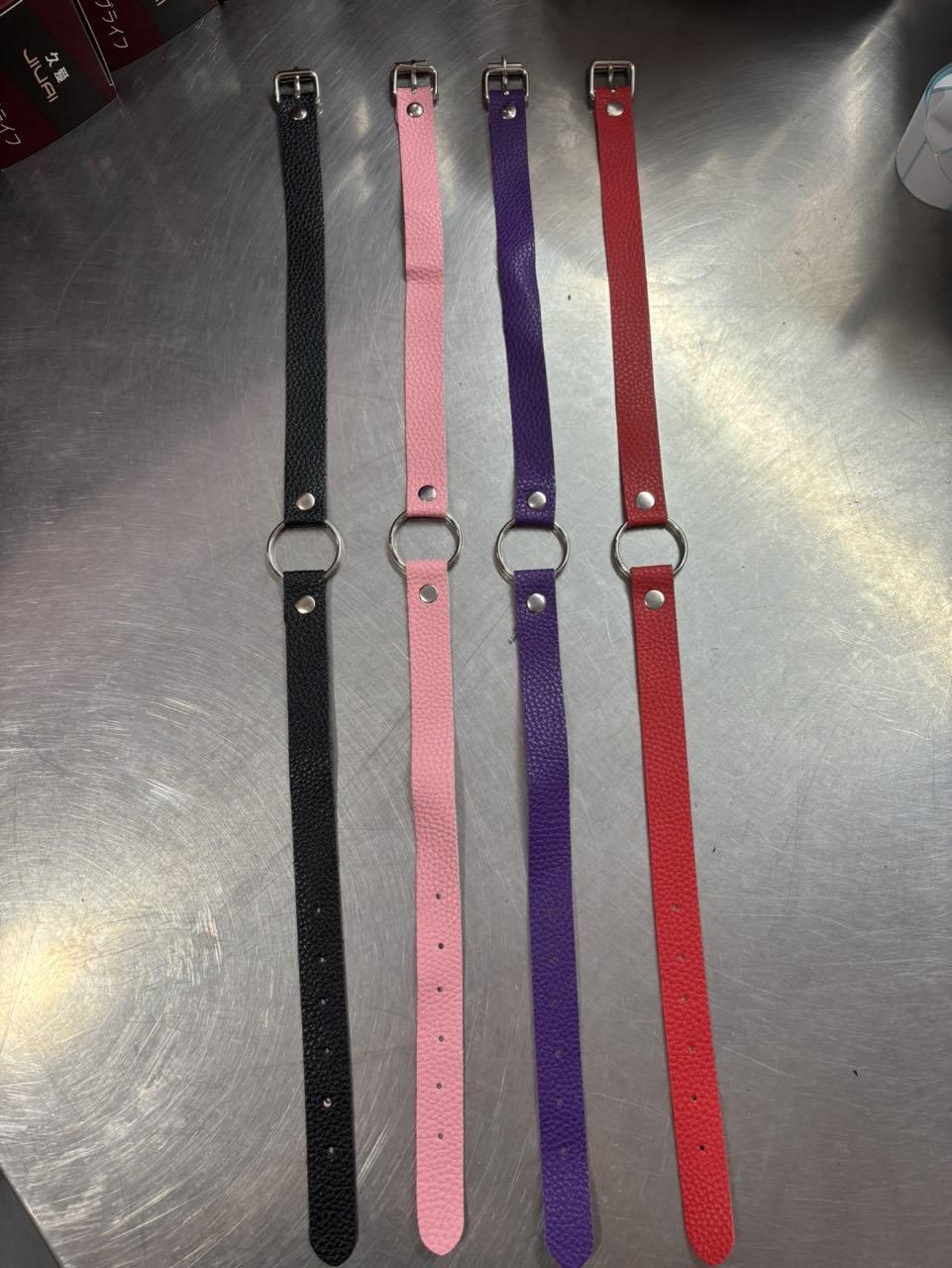 Jiuai SM Mouth Ball Gag with Three-Hole Design, Leather and Metal Bondage Accessory for Couples — detail image 36