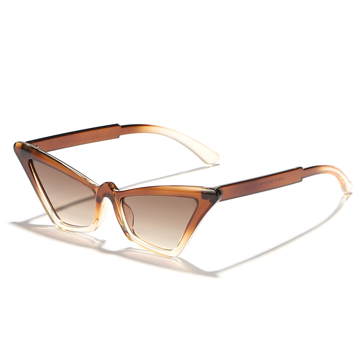 2024 nuevo estilo transfronterizo marco pequeño color caramelo ojo de gato tendencia estilo europeo y americano tiro callejero gafas de sol delgadas gafas de sol para exteriores