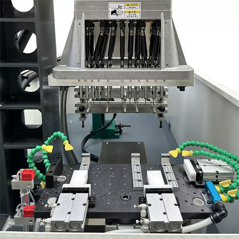 坤田数控攻丝机全自动 74 92 104双伺服钻攻机 多工位数控钻攻机