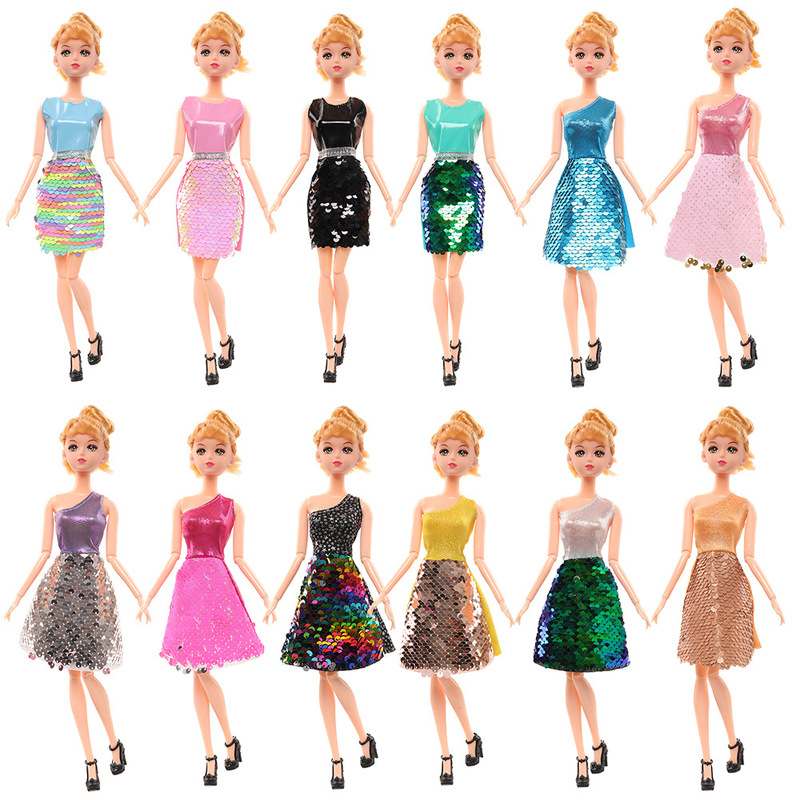 30cm Doll Sequin Dress Bobby Dress Dress Up Play Toy Dress Set 30cm Doll Sequin Dress Bobby Dress Dress Up Play Toy Dress Set