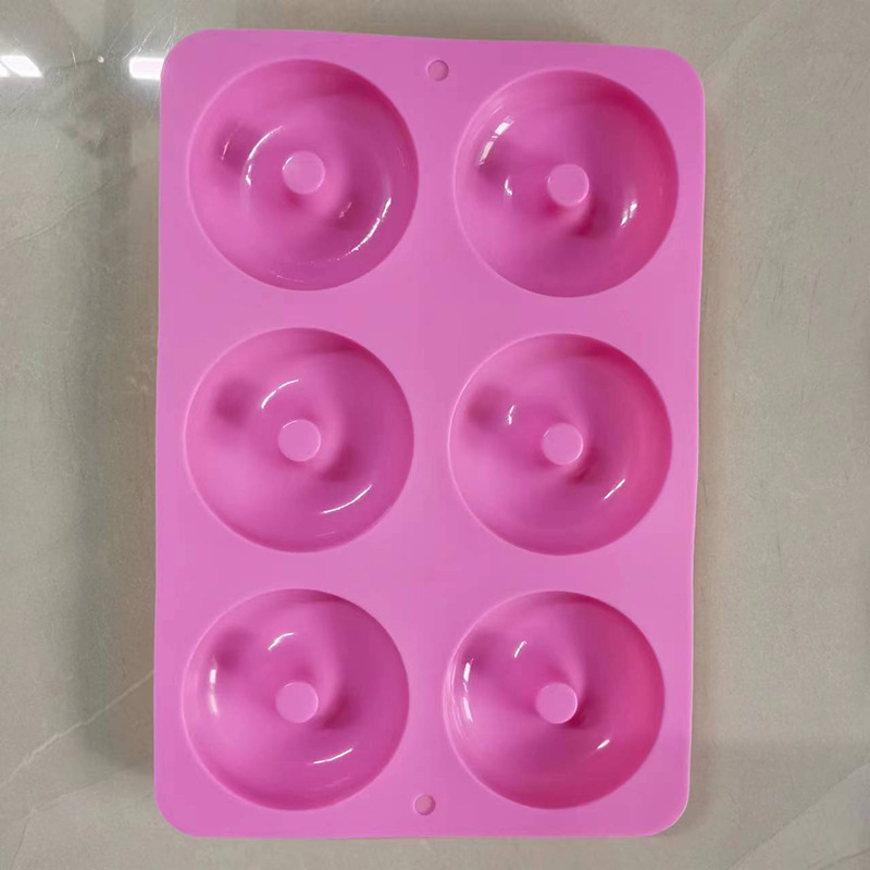 クロスボーダーの人気シリカゲルドーナツ金型食品級シリカゲルベーグル焙煎焼き皿は高温で離型しやすい|undefined