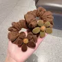 新款秋冬植绒丸子头绳