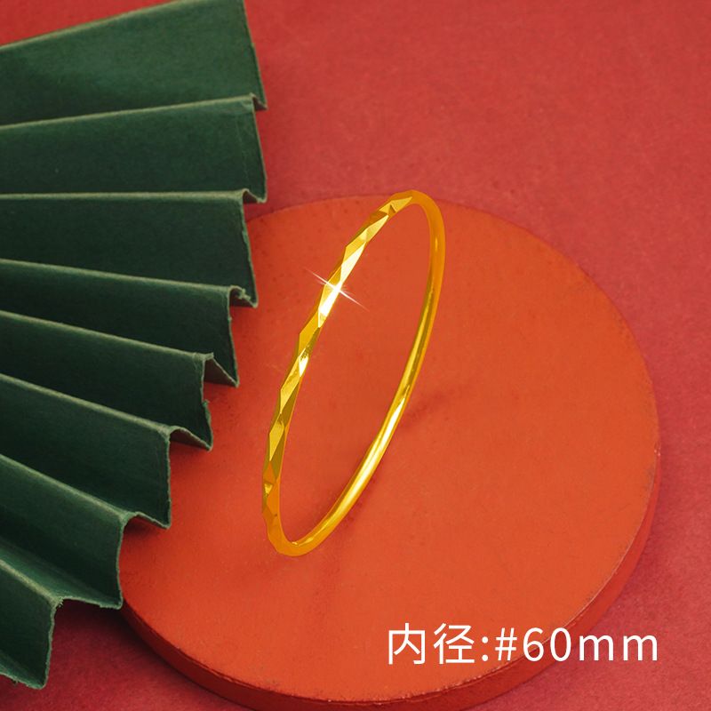 Nueva pulsera brillante en forma de diamante en bruto y deslumbrante pulsera de aleación de cobre para mujer superficie de corte geométrico multi-tamaño opcional suministro directo de fábrica