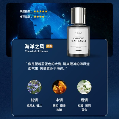 Light fragrance without fire aromatherapy liquid home ornaments cross-border generation odor removal 160ML silver Meizu car perfume (Car Perfume Aromatherapy) - meizu-160ml-ocean-breeze