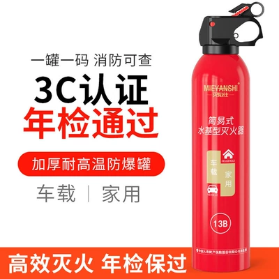portable small water-based car | Vehicle fire extinguisher - flame-extinguisher-620ml-13b