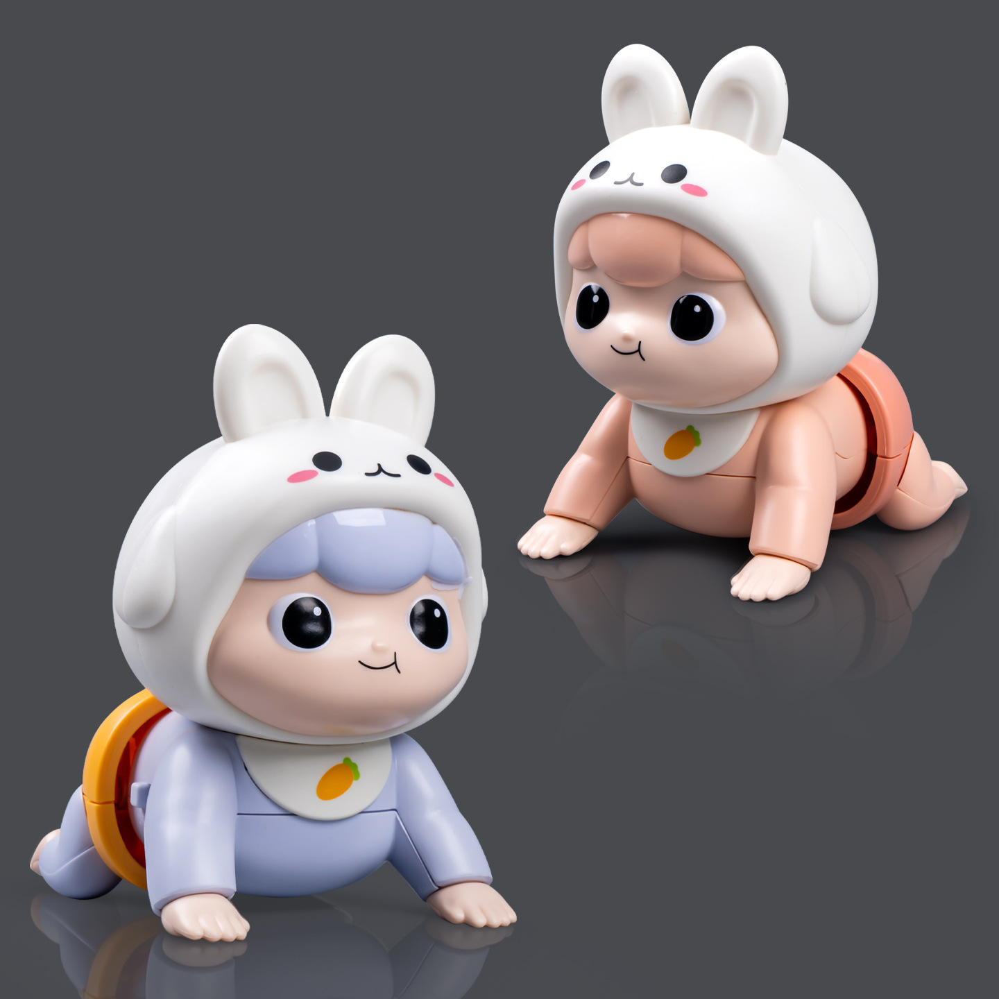 Cute Rabbit Crawling Baby Toy - Electric Singing Toy for Learning to Speak and Crawling, Educational Early Learning Toy