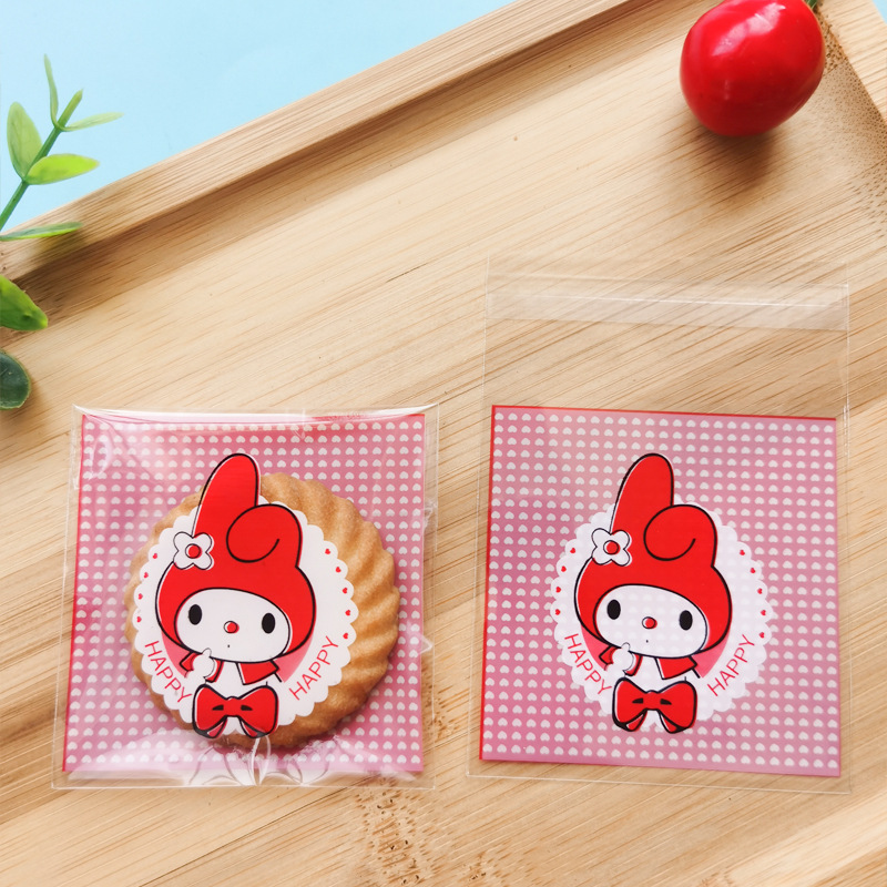 Factory Direct Sales OPP Self-Adhesive Bags for Baking Food Cookies Candies 7x7 Small Gift Bags 100 Count Pack