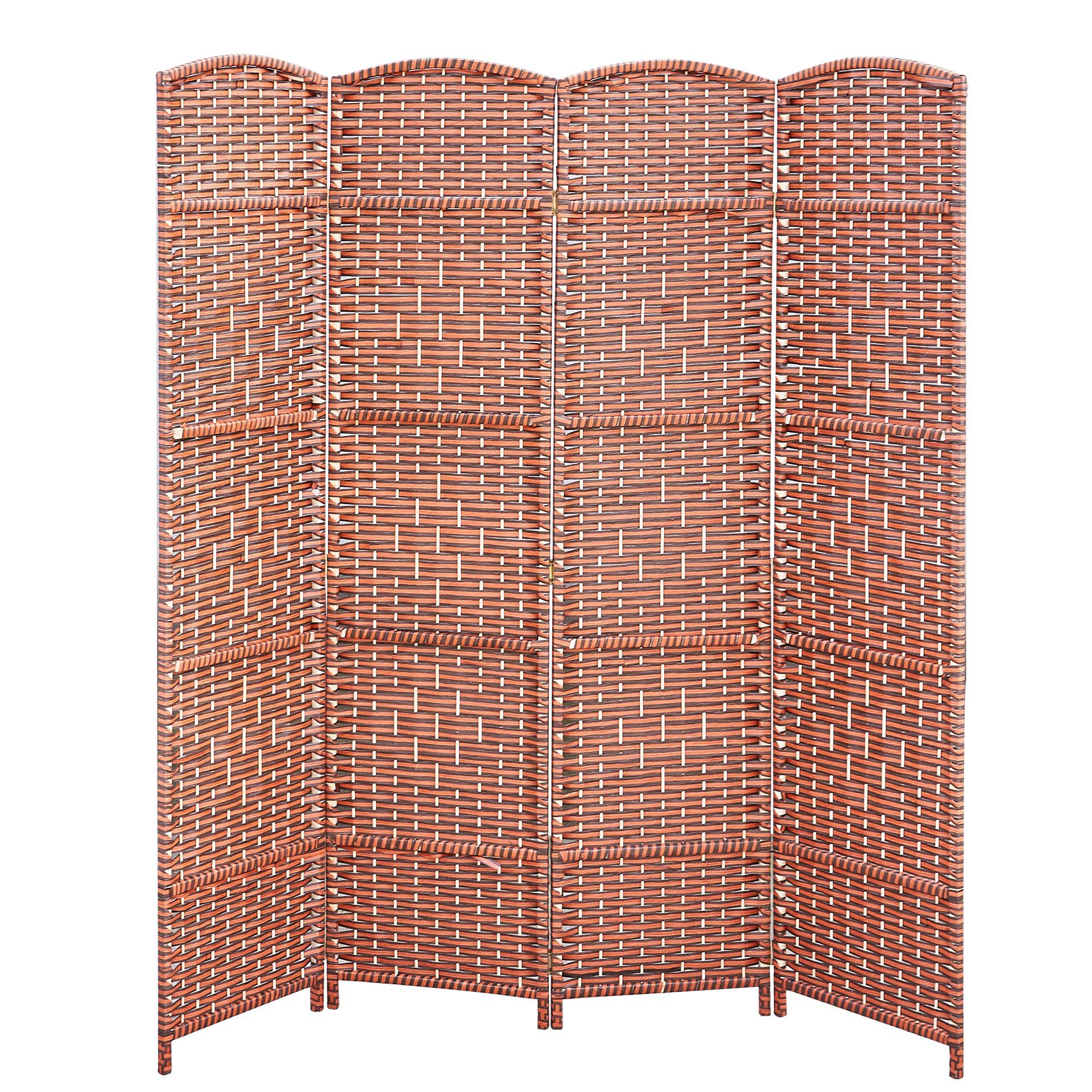 Pantalla plegable de ratán bambú hecho a mano sala de estar partición pasillo pantalla plegable Interior antiguo cualquier pantalla móvil