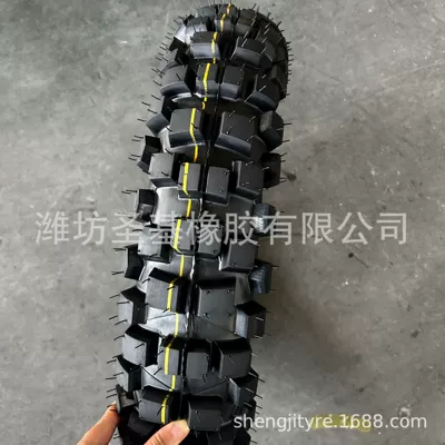 Factory Wholesale Sales of Off-Road Motorcycle Tires, Anti-Skid and Wear-Resistant 110/100-18 Ss-056 Yellow Line (Yolsuzluq şinləri)