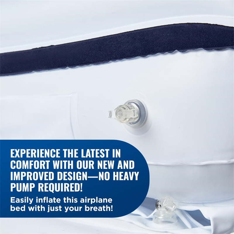 Portable Car Inflatable Bed for Children, Suitable for Airplane and High-Speed Rail Travel, with Velvet Safety Protection, a Baby Sleeping Essential