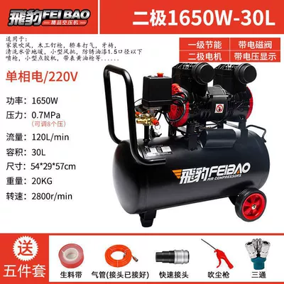 Hava kompressorları | Air Compressor 220V Dental - double-tube-air-supply-1650w-30lgift-package