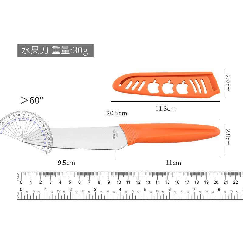 Fábrica directa nueva tarjeta de succión cuchillo de cocina de cuatro piezas juegos multifuncionales cuchillo de frutas tijeras planador de verduras utensilios de cocina