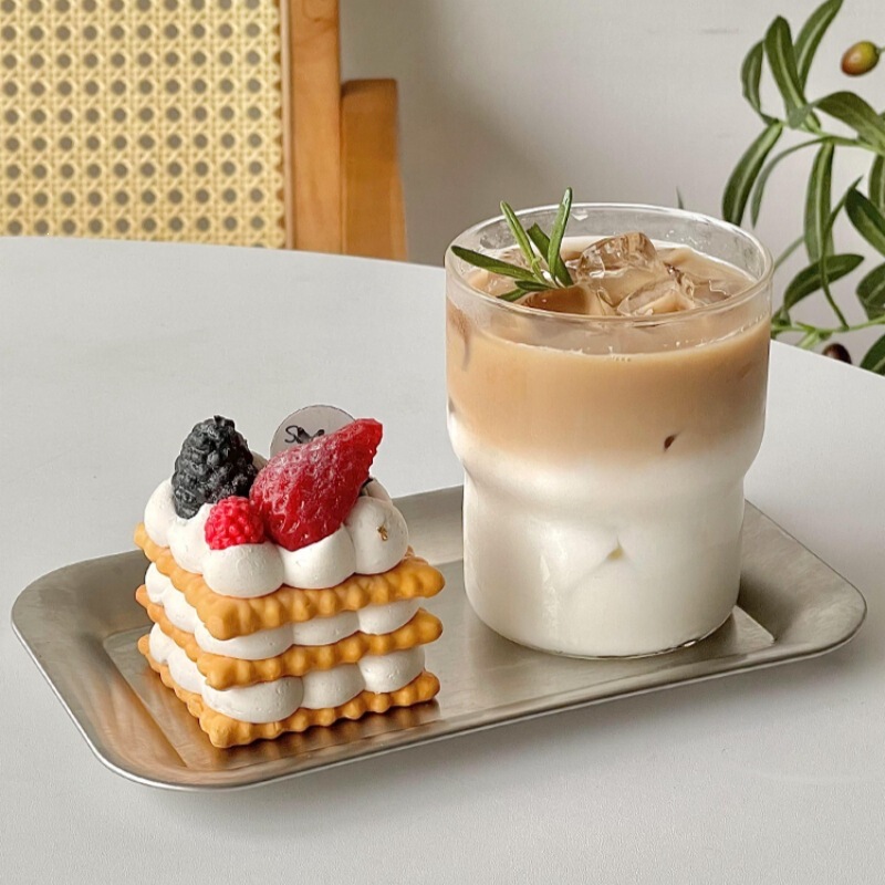 Ins-style lightweight Americano coffee cup, high borosilicate heat-resistant glass drinking cup for latte, juice, milk, and tea Ins-style lightweight Americano coffee cup, high borosilicate heat-resistant glass drinking cup for latte, juice, milk, and tea