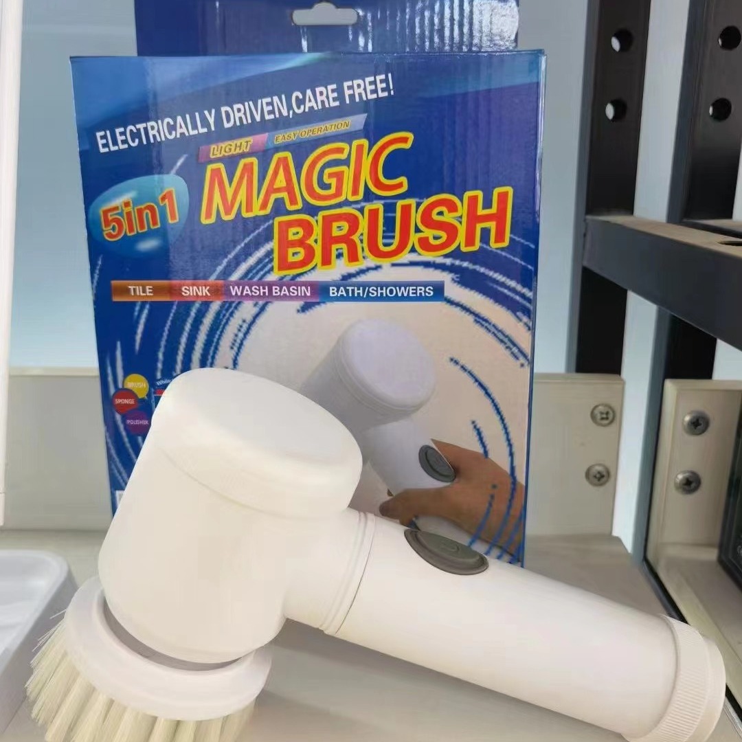 Cepillo de limpieza transfronterizo Hogar eléctrico inalámbrico de mano de cocina baño de azulejos de baño cepillo de limpieza de inodoro tazón de lavado de zapatos