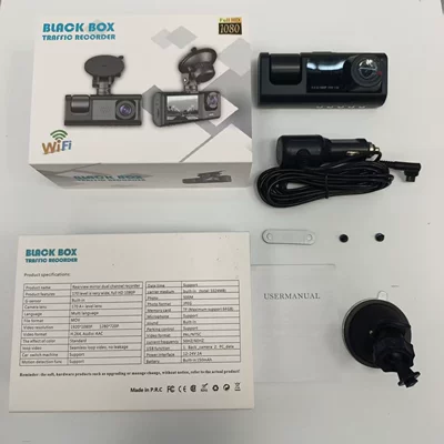 Driving recorder 3-Channel HD 1080P Three-Lens Parking - t717-with-wifi-front-camera-interior-camera-no-rear-camera