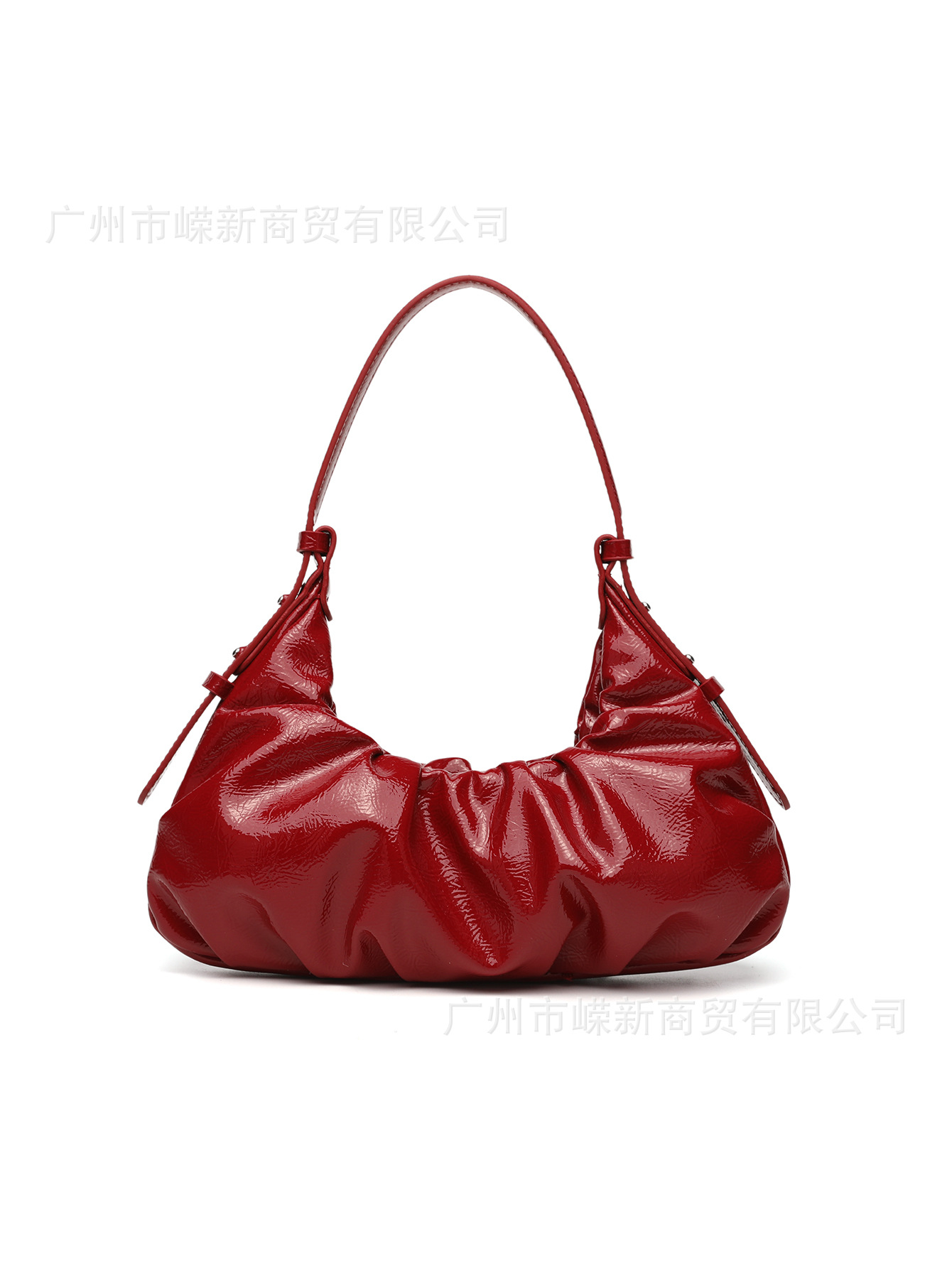 Z casa 2025 primavera y verano nuevo bolso de mujer rojo efecto rasgado plegado hombro brazo bolso de moda de viaje bolsas de bolsas