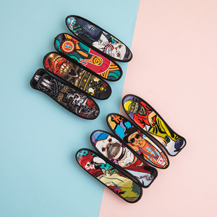Amazon Finger Skateboard Puzzle Stress Relief Plastic Cross-Border Creative Mini Skateboard Desktop Toy Gift Wholesale